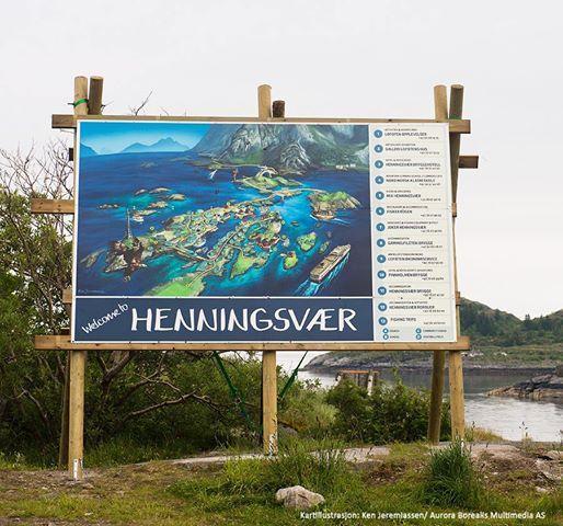 Illustrasjonskart av Henningsvær