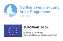 NPAP European Union logo Logoer for Northern Periphery and Arctic Programme og European Union