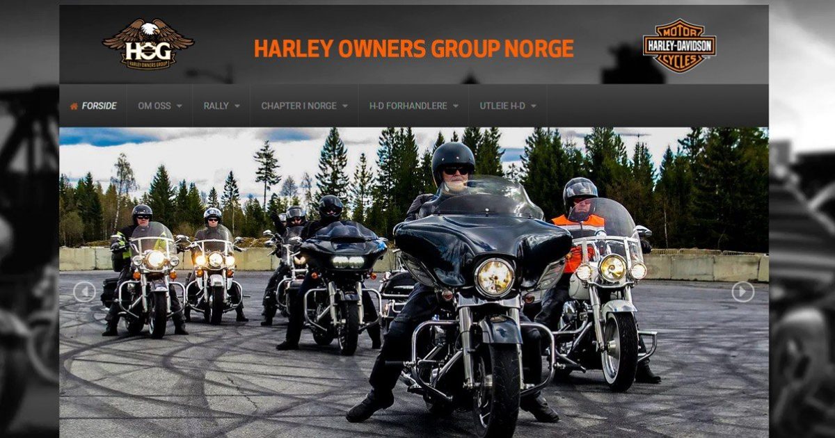 Nettsider for Harley Owners Group